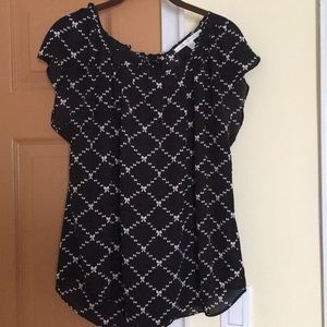 Lauren Conrad pink bow blouse